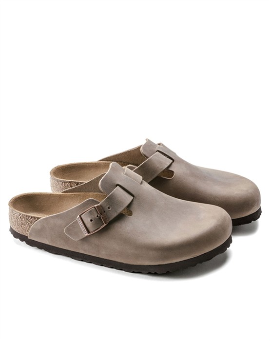 Boston Oiled Leather Sandal - Tobacco Brown